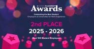 RateMyPlacement Awards: Best 100 Student Employers 2025-2026 - 2nd Place